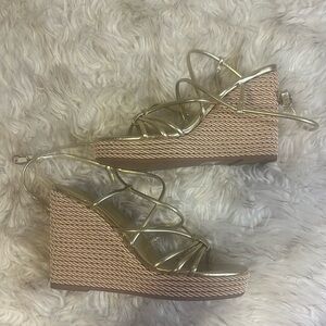 Brand new Gold Wedges